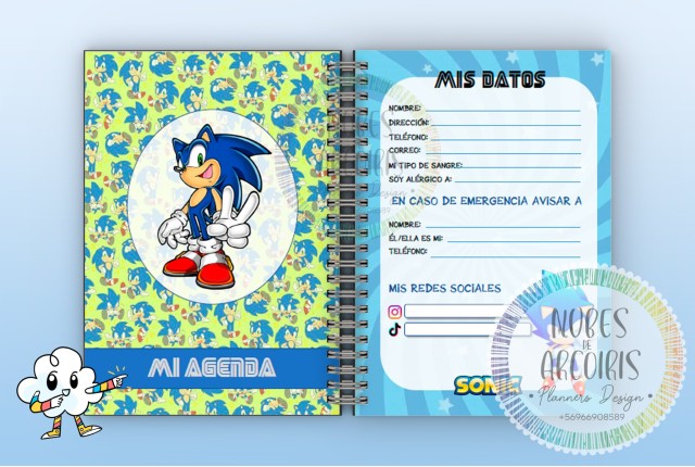 Planificador Sonic Kids