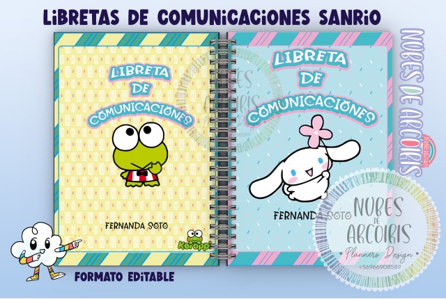 Kit Libretas de Comunicaciones Personajes SANRIO