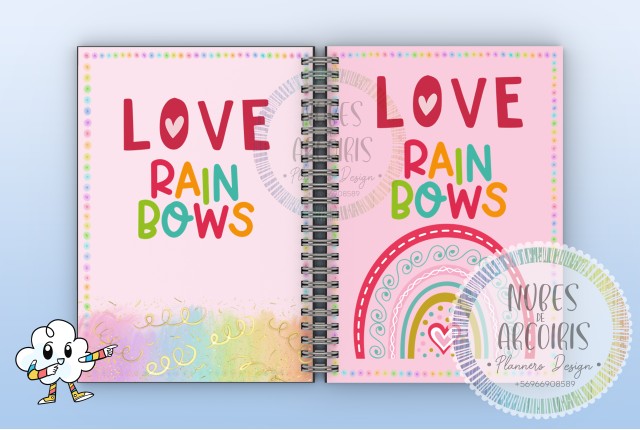 Planificador Anual LOVE RAINBOWS