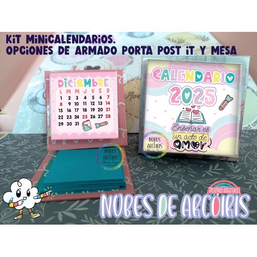 Mini calendarios y Porta Post it