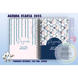 Agenda Diaria Formal Femenina 2025 