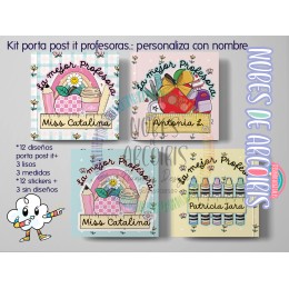 Kit complementos Agenda Docente Florcitas