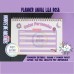 Planner Horizontal Lila Rosa