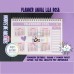 Planner Horizontal Lila Rosa