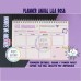 Planner Horizontal Lila Rosa