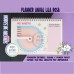 Planner Horizontal Lila Rosa