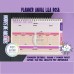 Planner Horizontal Lila Rosa