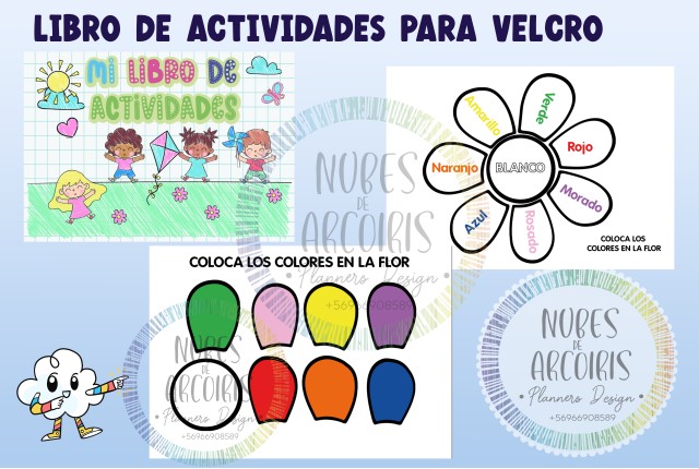 Libro actividades con Velcro