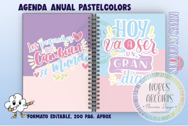 Agenda Pastel Colors 2025