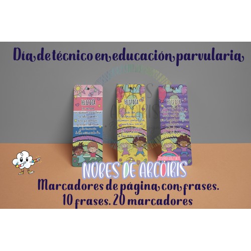 Marcadores de Página para Técnicos en Educación Parvularia.