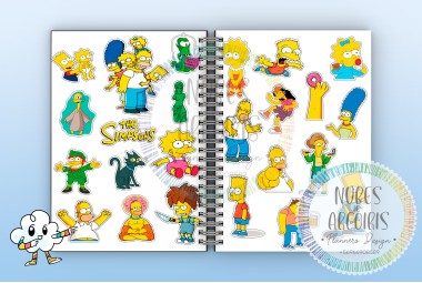 STICKERS LOS SIMPSONS (7)