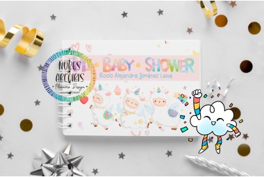 Libro firmas Baby Shower Llamita