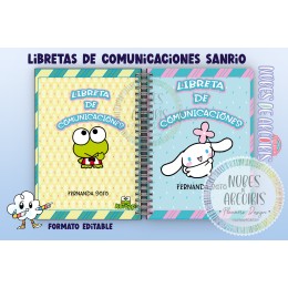 Kit Libretas de Comunicaciones Personajes SANRIO