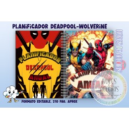 Planificador Anual Deadpool  y  Wolverine