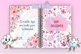 AGENDA DOCENTE FLORAL SIN FECHA